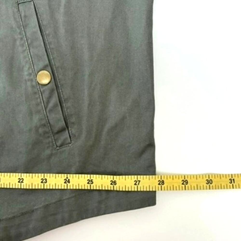 NWT Women's Olive Green Cotton Utility Jacket with Embroidered Roses - Plus 2X - Picture 7 of 10